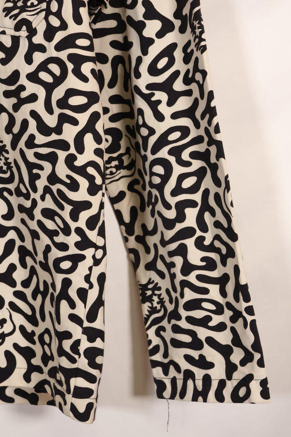 1980年代　韓国　学生用迷彩服　ハングル迷彩　シャツ　ほぼ未使用　B