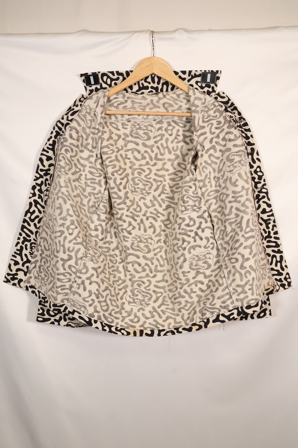 1980年代　韓国　学生用迷彩服　ハングル迷彩　シャツ　ほぼ未使用　B