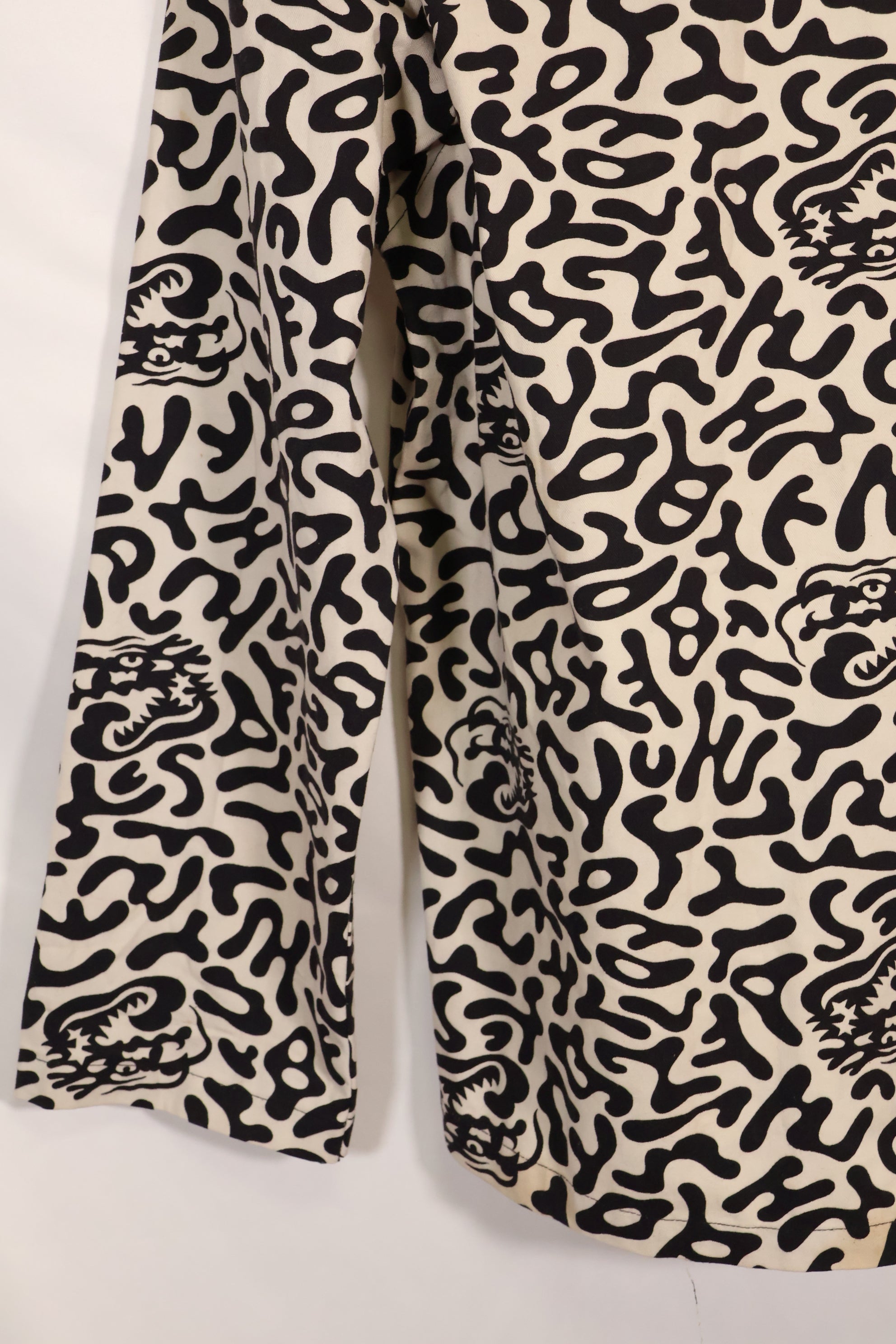 1980年代　韓国　学生用迷彩服　ハングル迷彩　シャツ　ほぼ未使用　B