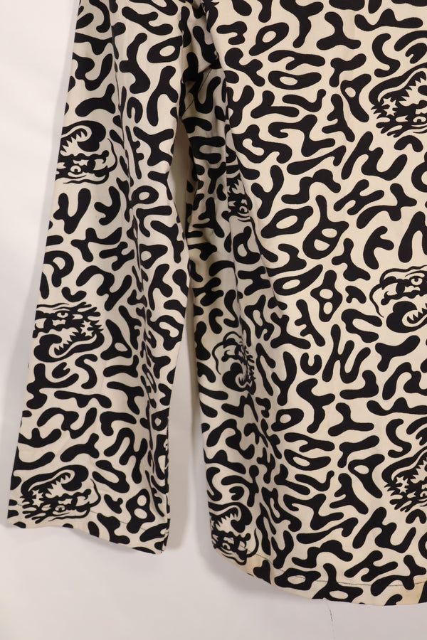 1980年代　韓国　学生用迷彩服　ハングル迷彩　シャツ　ほぼ未使用　B