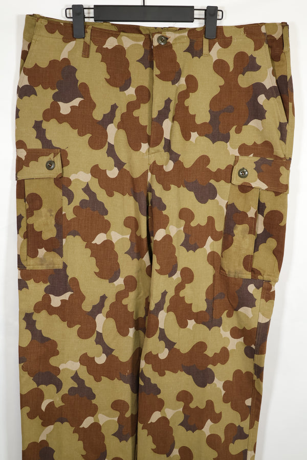 実物生地　南ベトナム野戦憲兵　クラウド迷彩　パンツ　中古品
