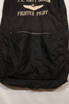 1960年代　個人調達品　戦闘機パイロット　フライトジャケット&制服用　スーツバッグ　刺繍入　中古品