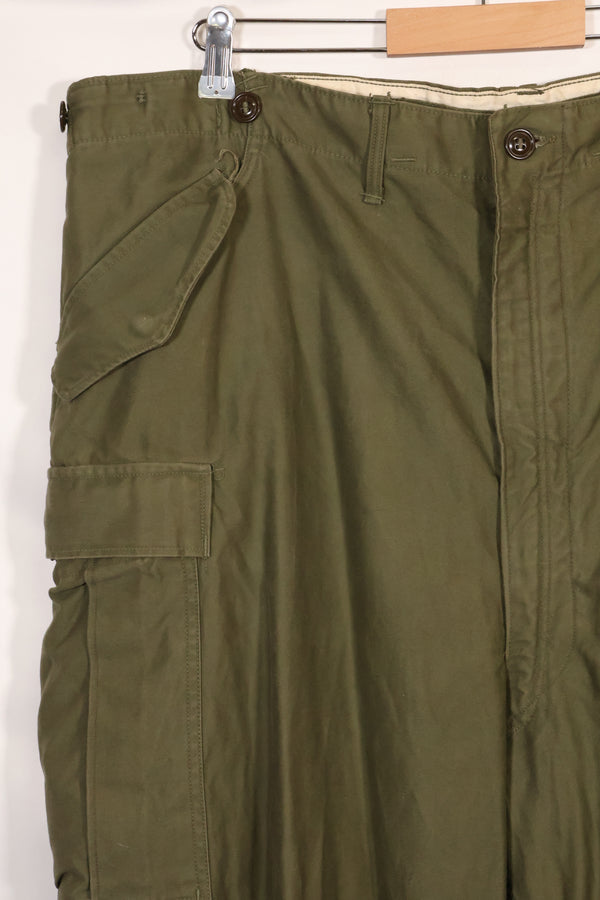 1953年契約　大きめサイズ　アメリカ軍　M-1951　フィールドパンツ　カーゴパンツ　中古品