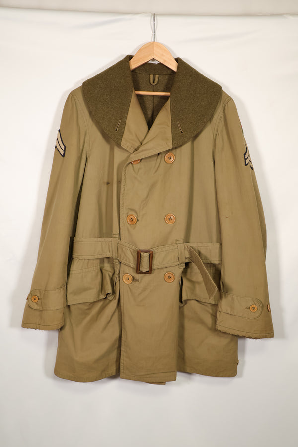実物　1940年代　アメリカ軍　マッキーノコート　ジープコート　中古品　パッチ後付け