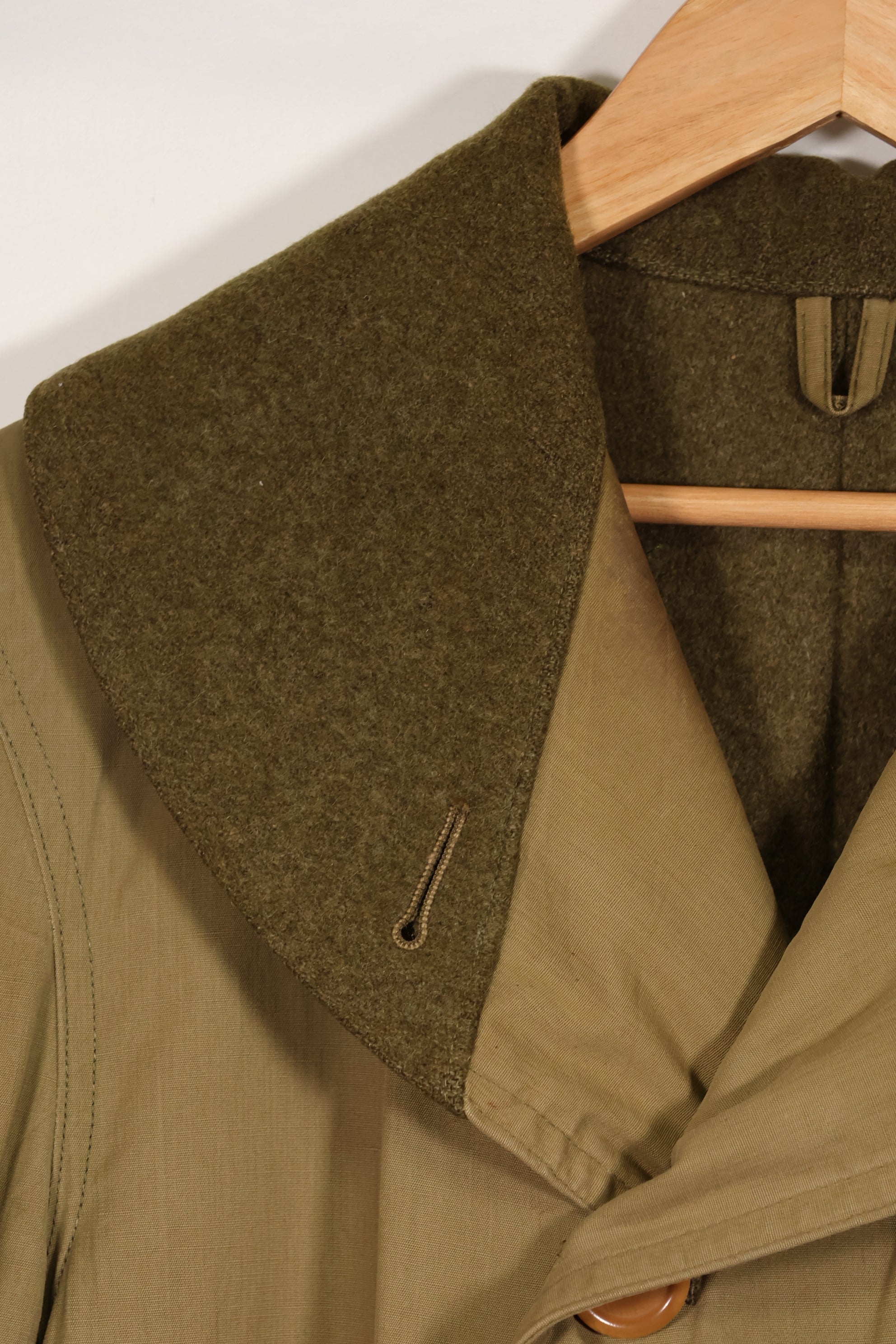 実物　1940年代　アメリカ軍　マッキーノコート　ジープコート　中古品　パッチ後付け