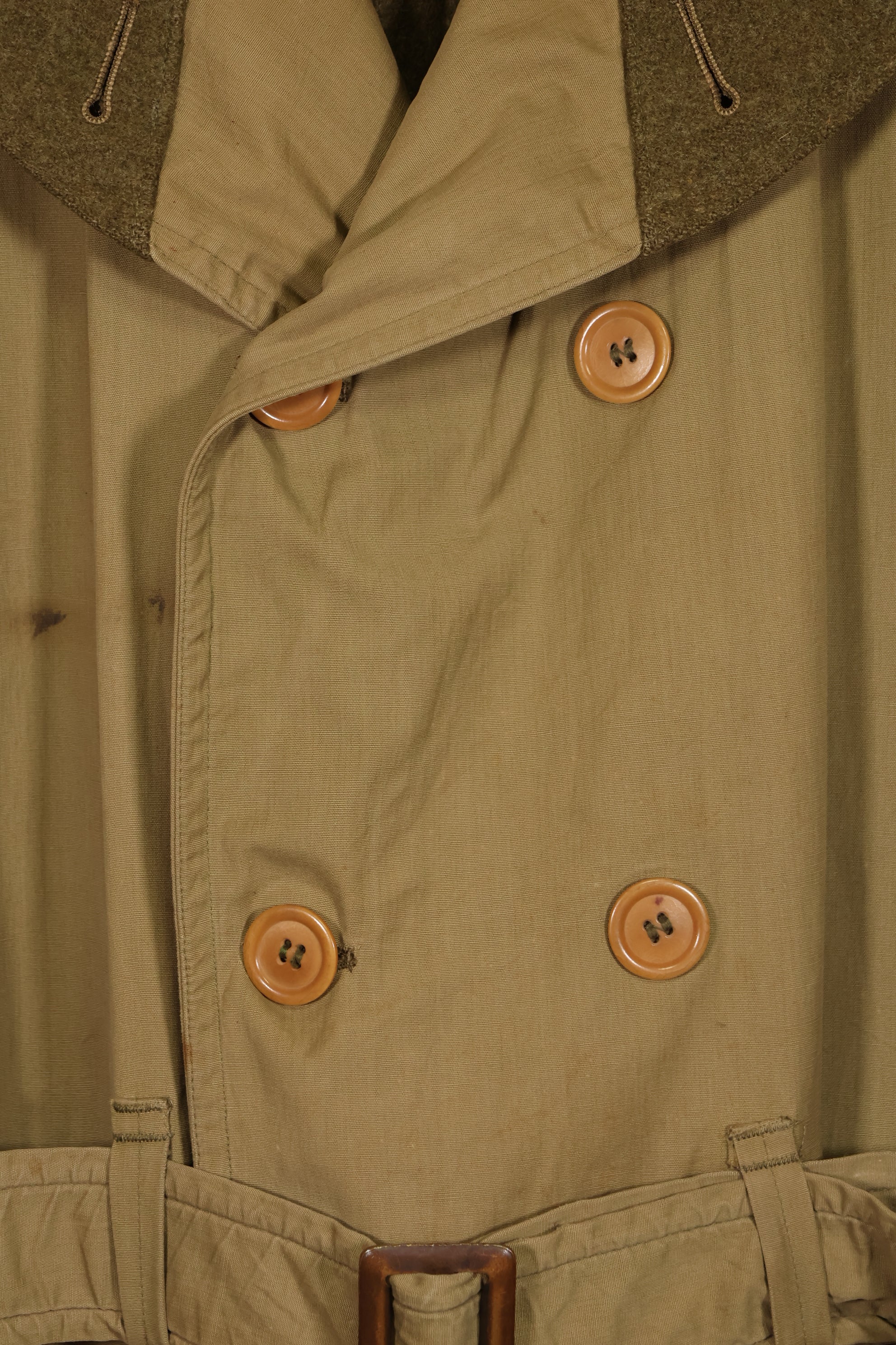 実物　1940年代　アメリカ軍　マッキーノコート　ジープコート　中古品　パッチ後付け