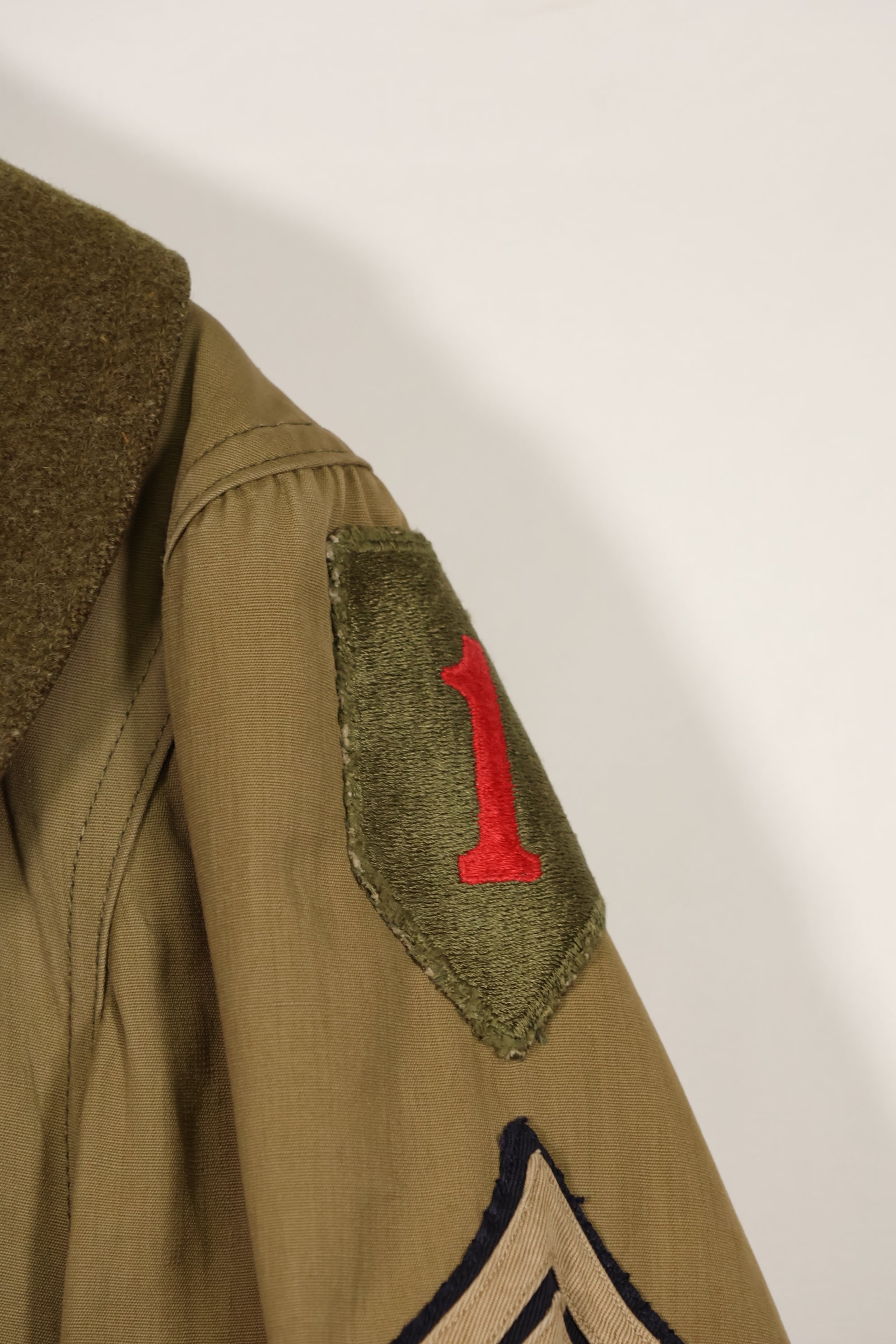 実物　1940年代　アメリカ軍　マッキーノコート　ジープコート　中古品　パッチ後付け