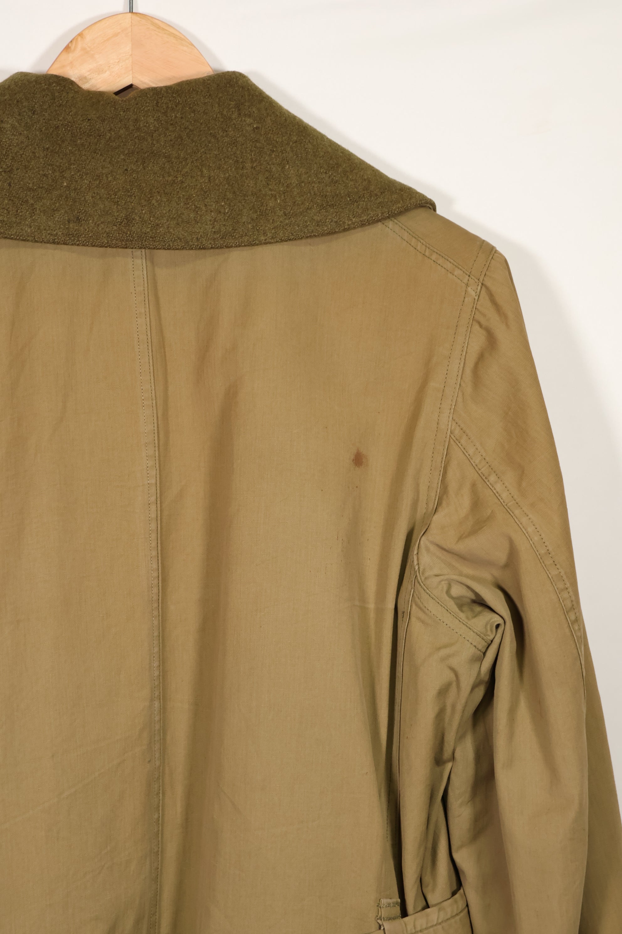 実物　1940年代　アメリカ軍　マッキーノコート　ジープコート　中古品　パッチ後付け