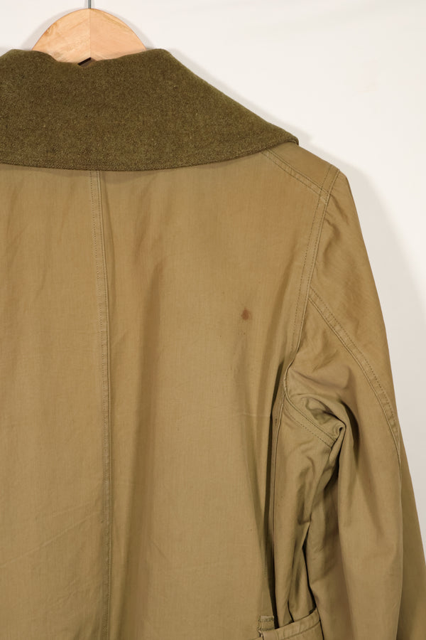 実物　1940年代　アメリカ軍　マッキーノコート　ジープコート　中古品　パッチ後付け