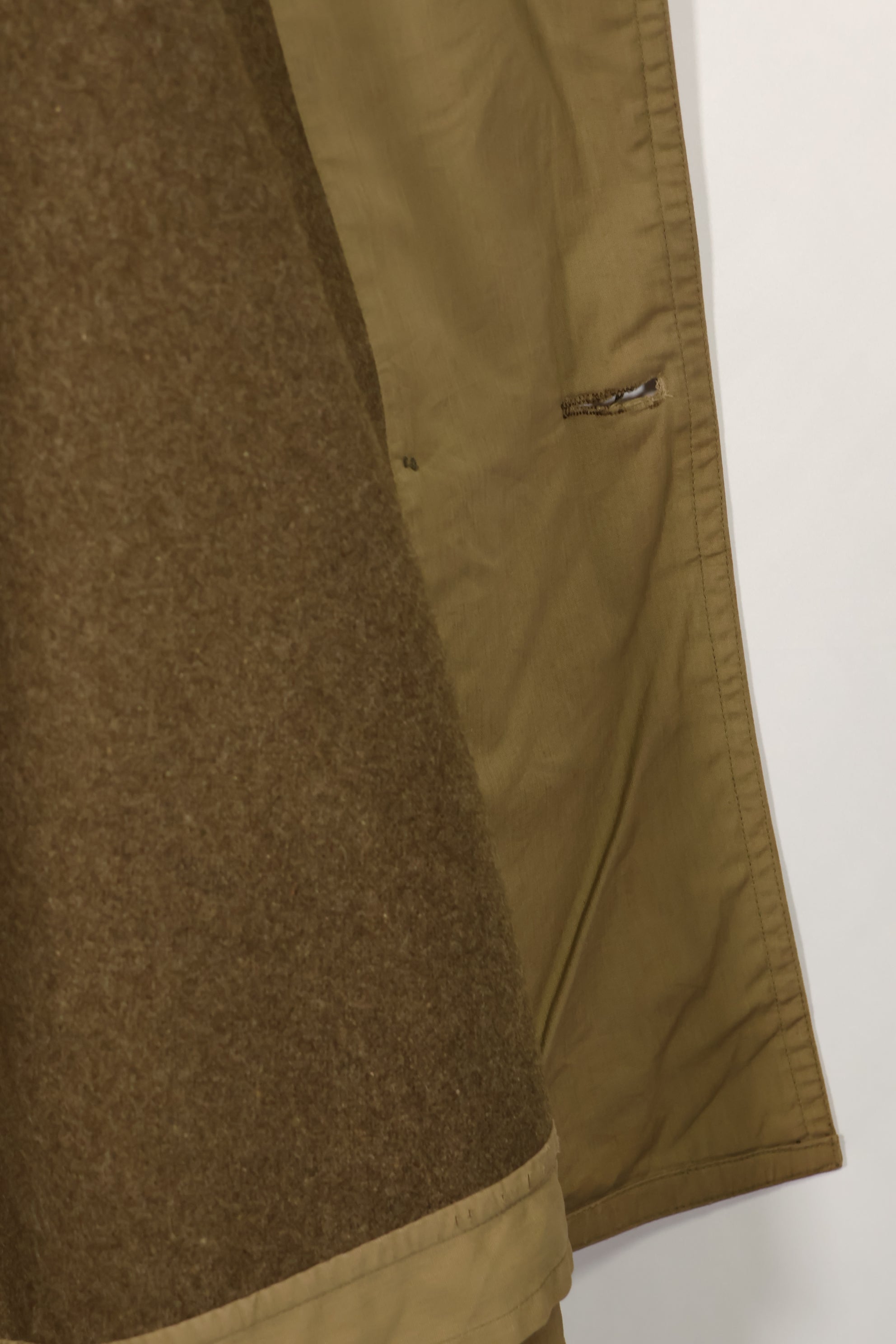 実物　1940年代　アメリカ軍　マッキーノコート　ジープコート　中古品　パッチ後付け