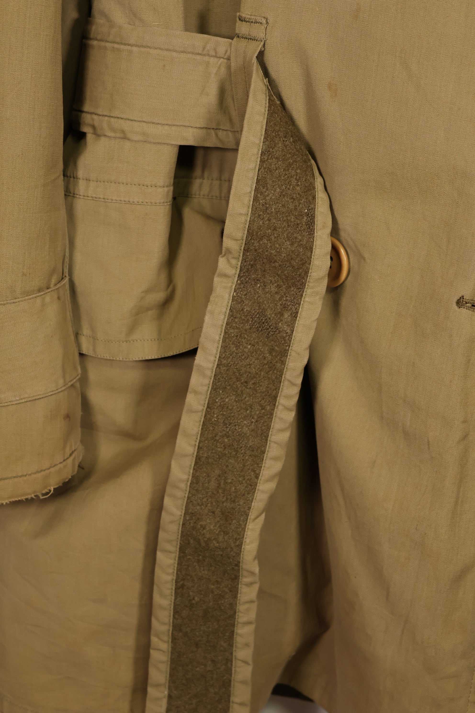 実物　1940年代　アメリカ軍　マッキーノコート　ジープコート　中古品　パッチ後付け