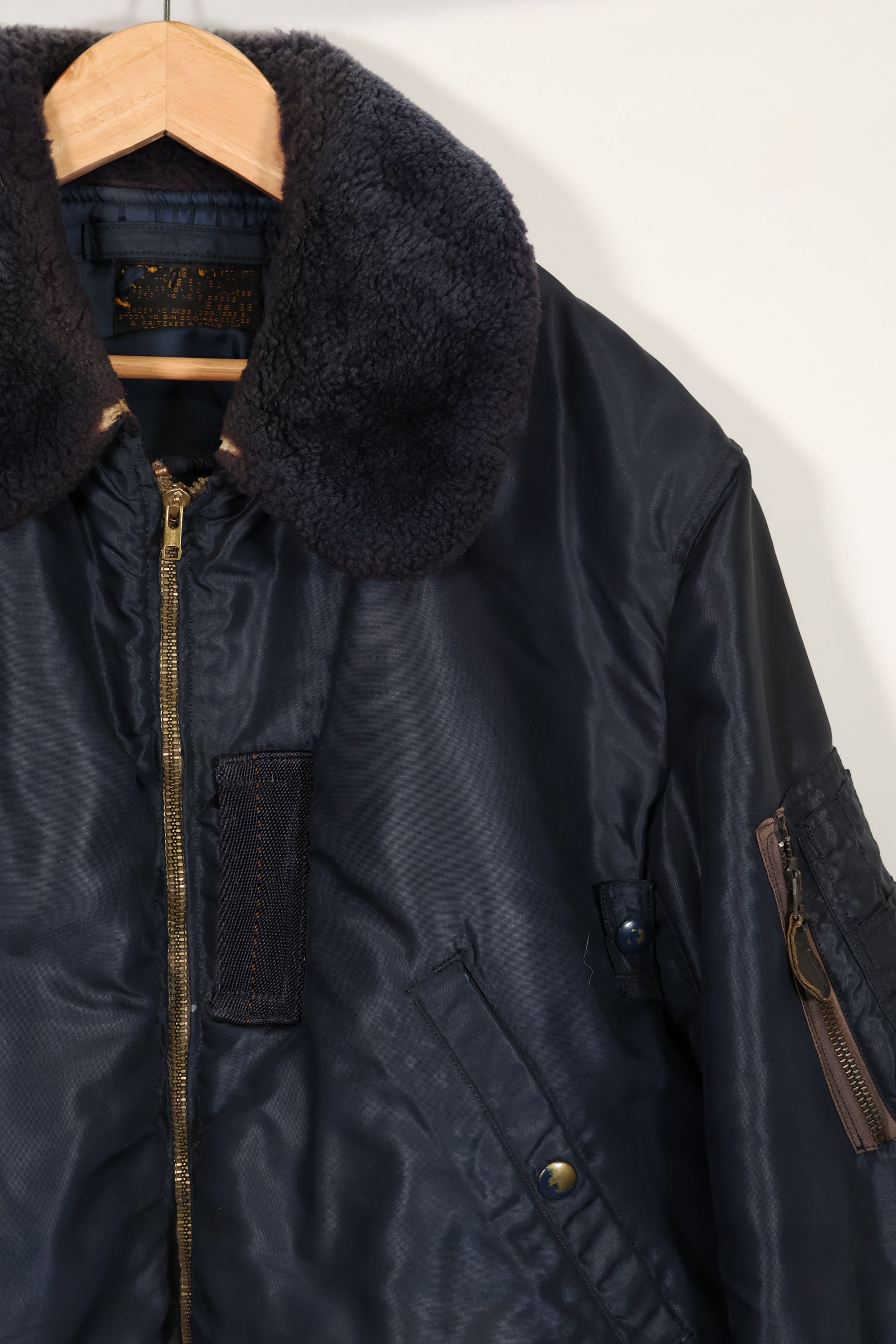 実物　1950年代　アメリカ空軍　B-15C　高高度　フライトジャケット　ジッパーレストア品　中古品