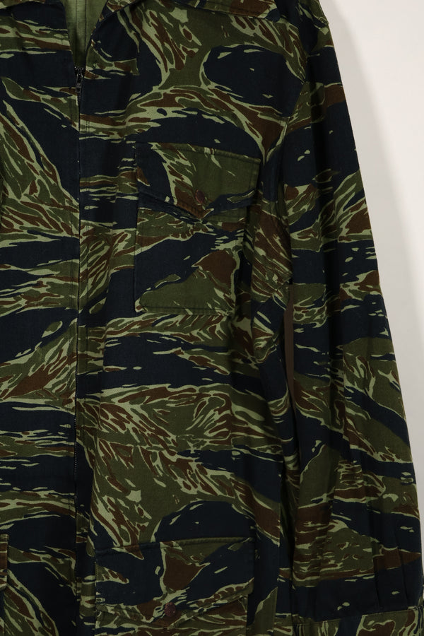 実物　1970年代　タイ製　タイタイガー　タイガーストライプパターン　ハンティングジャケット　中古品