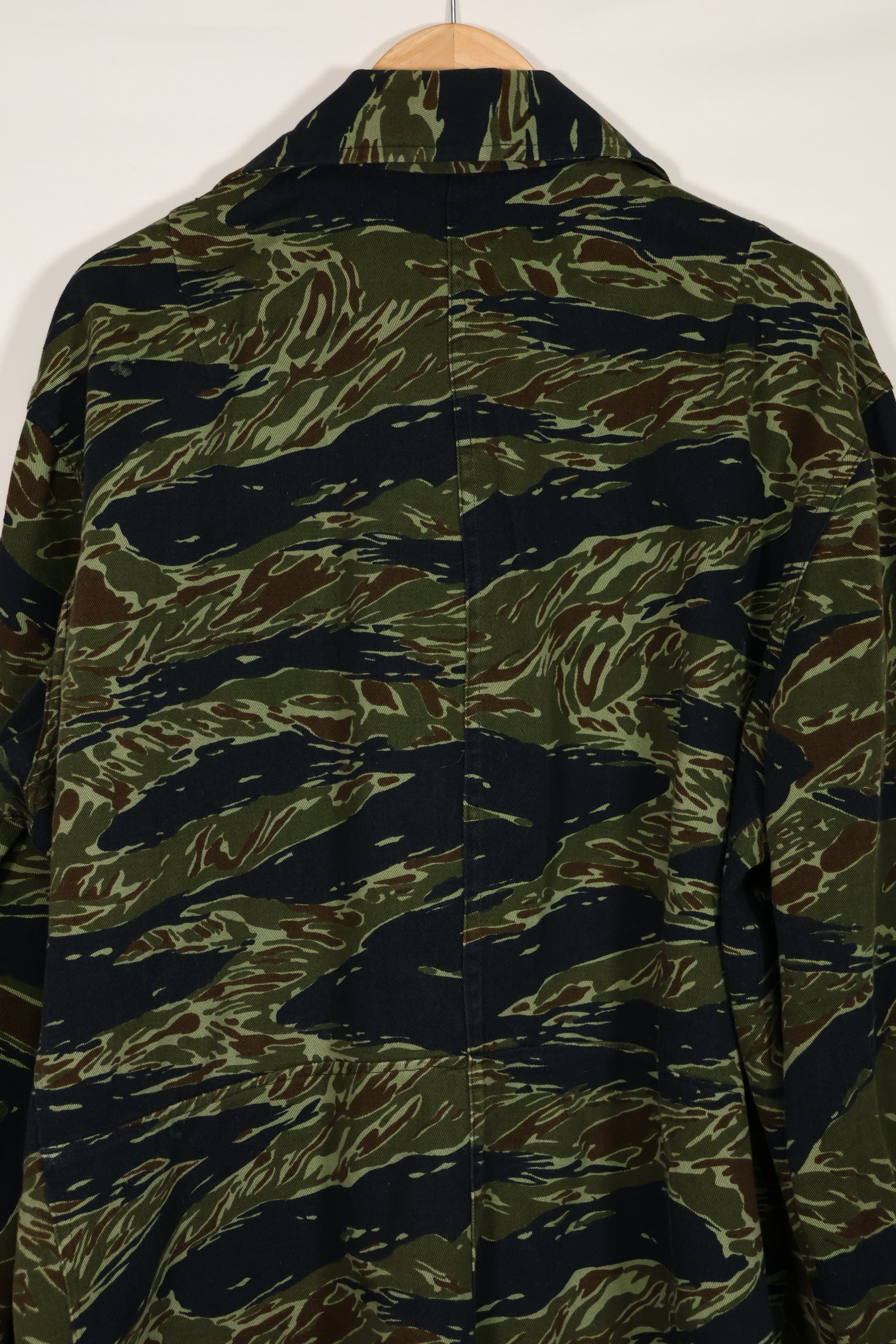 実物　1970年代　タイ製　タイタイガー　タイガーストライプパターン　ハンティングジャケット　中古品