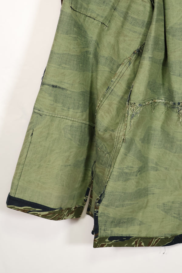 実物　1970年代　タイ製　タイタイガー　タイガーストライプパターン　ハンティングジャケット　中古品