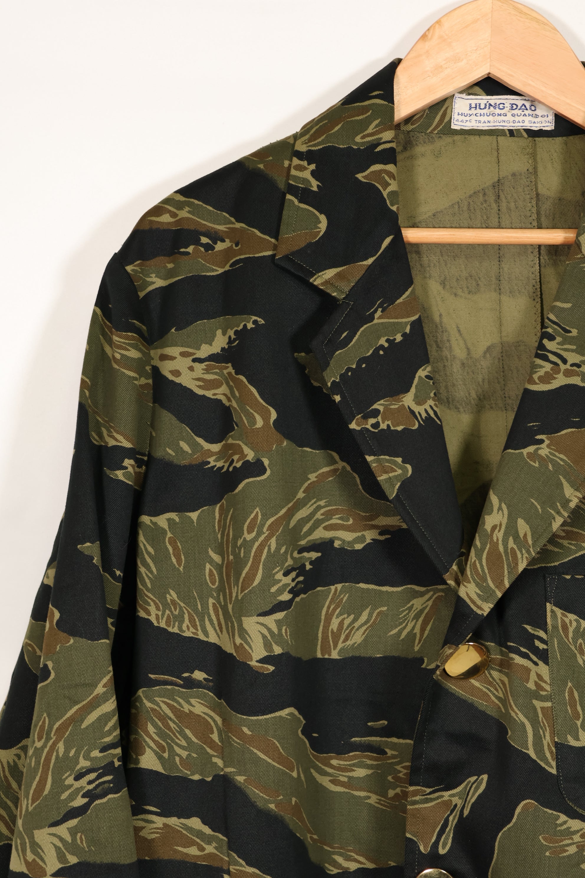 実物生地製　アメリカ海軍　タイガーストライプ　パーティージャケット　刺繍入り　未使用品