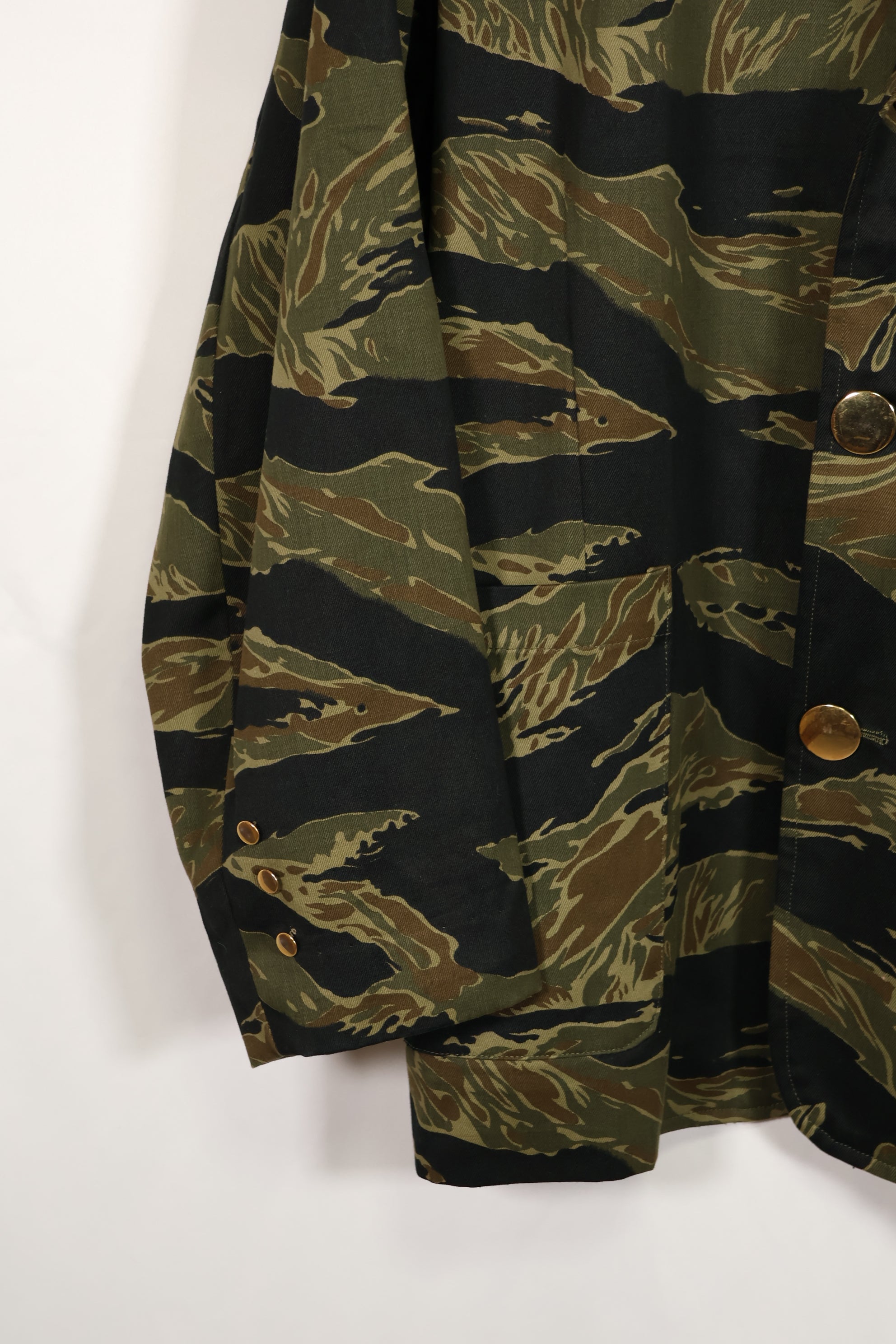 実物生地製　アメリカ海軍　タイガーストライプ　パーティージャケット　刺繍入り　未使用品