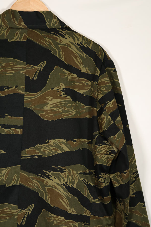 実物生地製　アメリカ海軍　タイガーストライプ　パーティージャケット　刺繍入り　未使用品