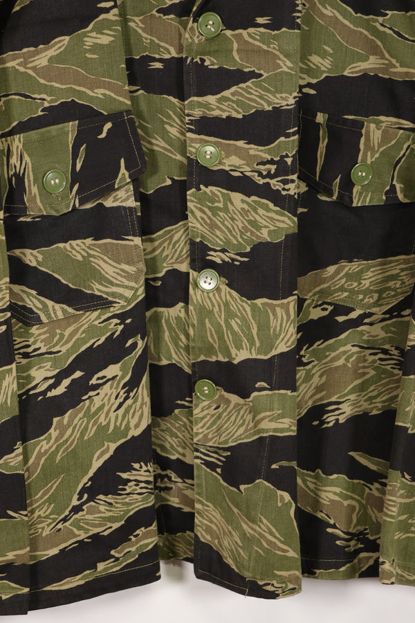 実物　沖縄タイガー　タイガーストライプ　シャツ　テイラーメイドカット　中古品