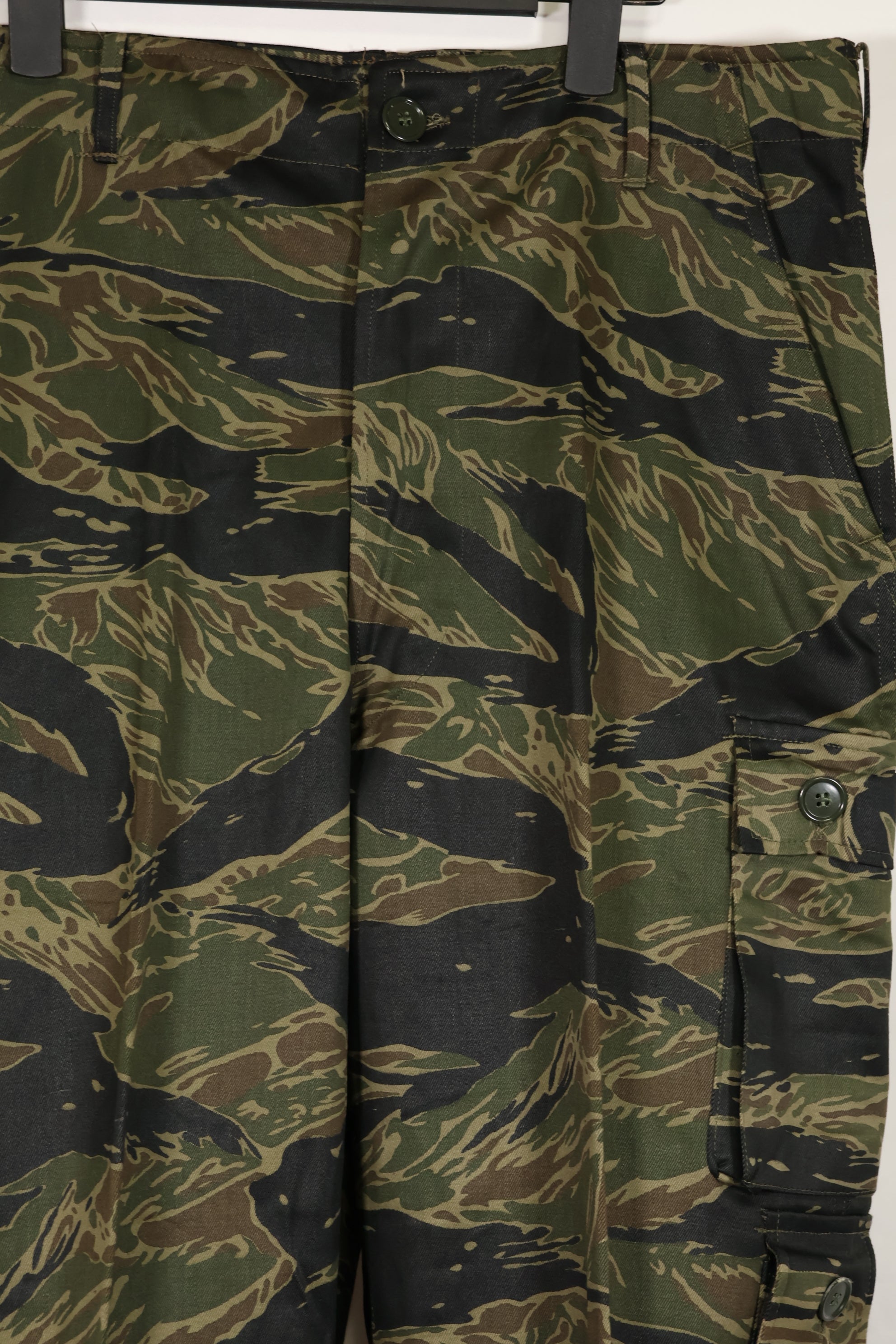 実物　デッドストック　USカット　シルバータイガーストライプ　パンツ　US-S　YKKジッパー