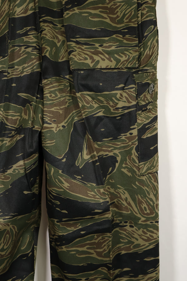 実物　デッドストック　USカット　シルバータイガーストライプ　パンツ　US-S　YKKジッパー