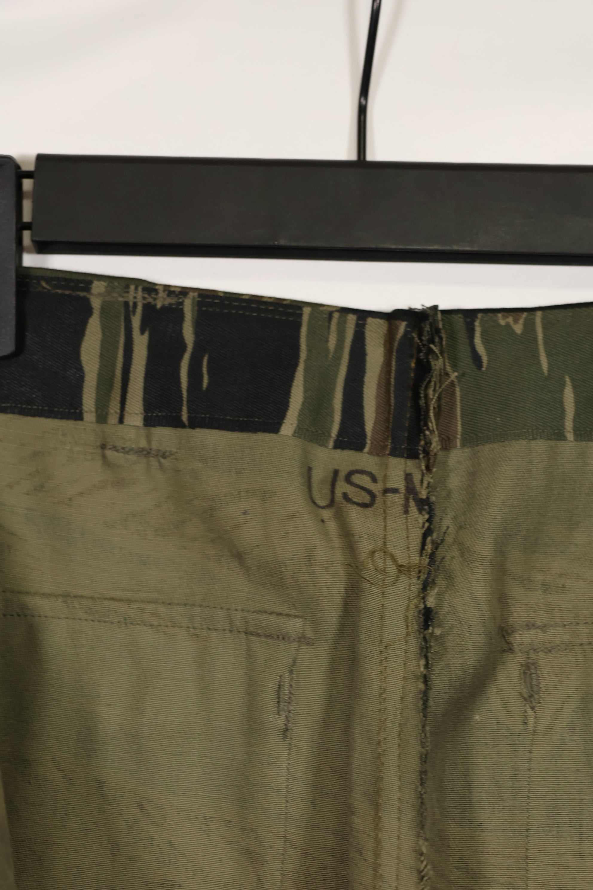 実物　デッドストック　USカット　シルバータイガーストライプ　パンツ　US-M 改造あり　B