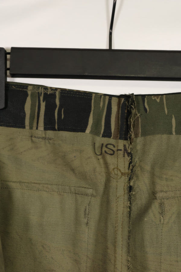 実物　デッドストック　USカット　シルバータイガーストライプ　パンツ　US-M 改造あり　B