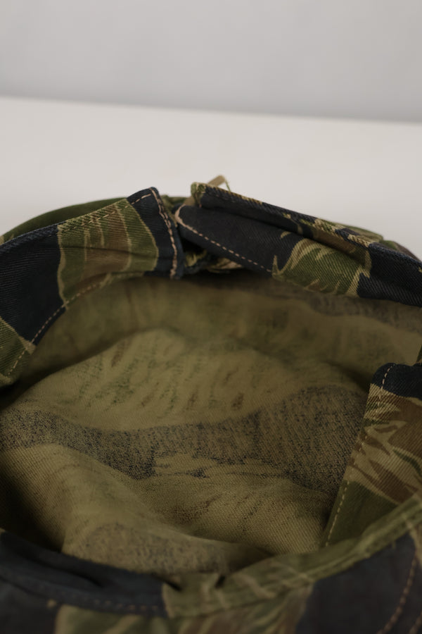 実物　沖縄タイガーパターン　CIDGハット　タイガーストライプ　ハット　退色あり　中古品