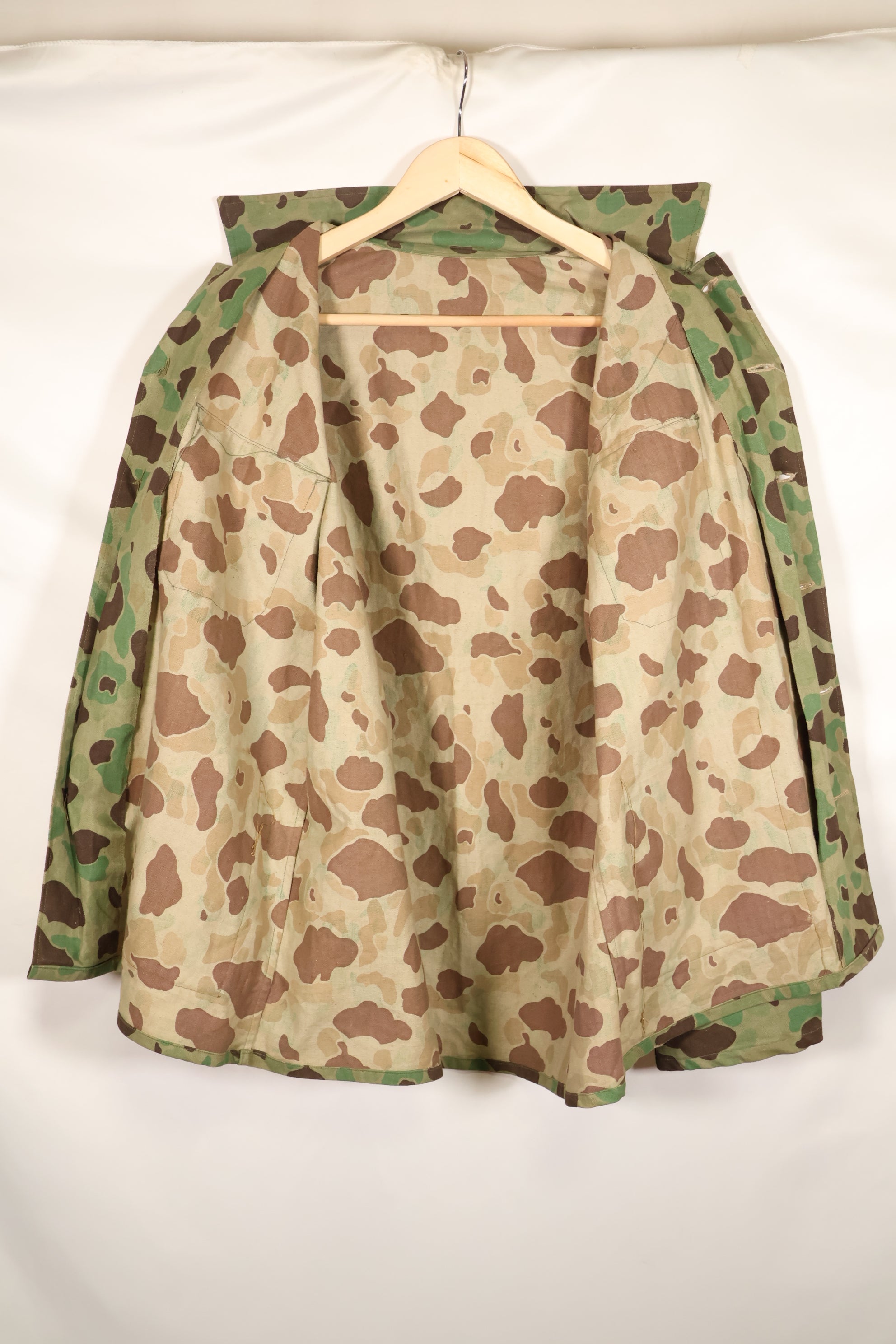 1940年代〜50年代初頭　日本製　フロッグスキン迷彩　テイラード　ジャケット　HBT生地　美品　中古品