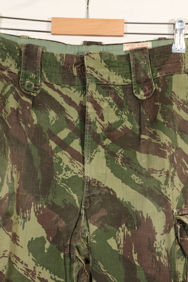 1960年代〜70年代　ポルトガル軍　リザード迷彩　カーゴパンツ　中古品