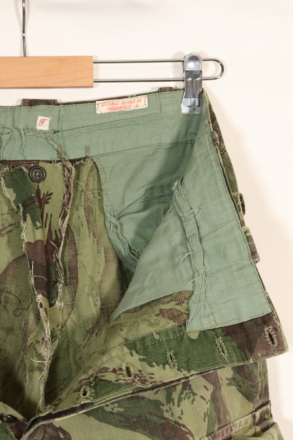 1960年代〜70年代　ポルトガル軍　リザード迷彩　カーゴパンツ　中古品