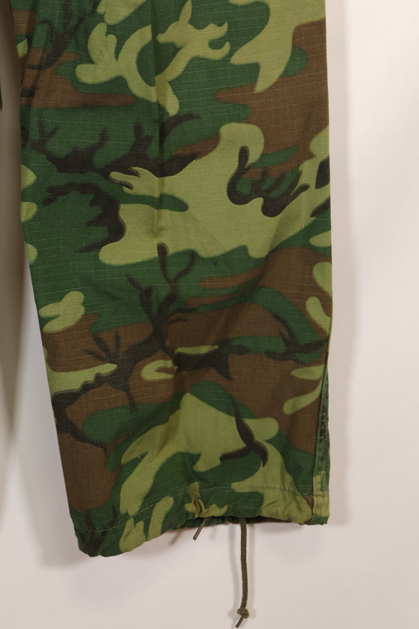 1969年契約　M-L　リップストップ生地　ERDL リーフ迷彩　パンツ　中古品