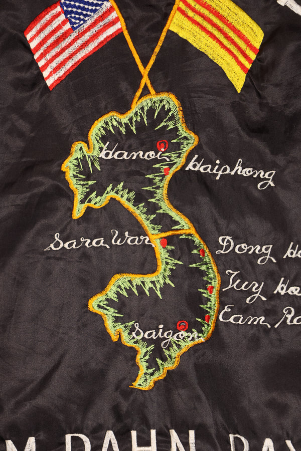 実物　ベトナム戦争　ツアージャケット　CAM RAHN BAY 1966-67　ジッパー破損あり