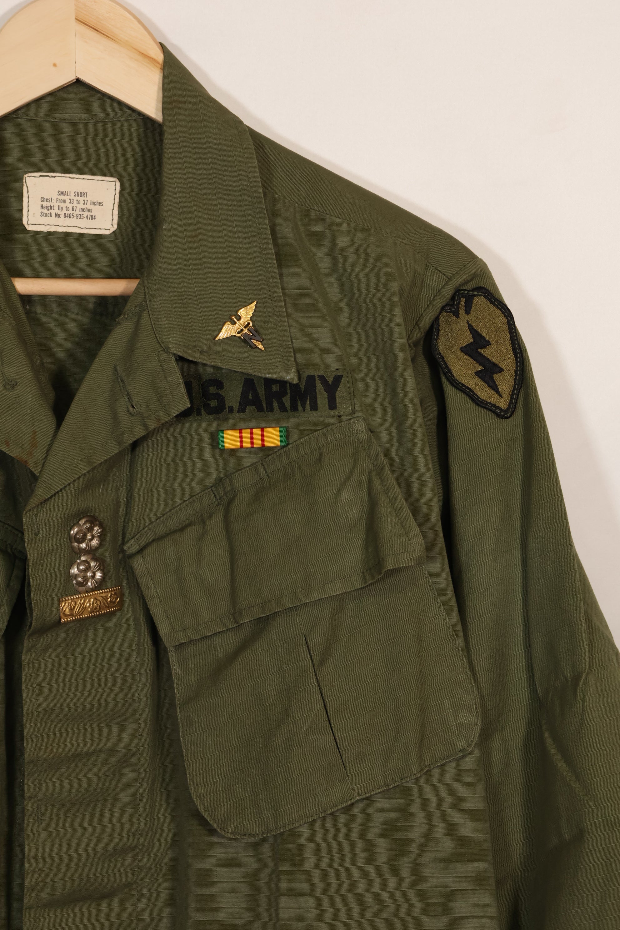 1969年契約　マーサ・レイ着用　4th Model ジャングルファティーグ　ジャケット　遺族放出品