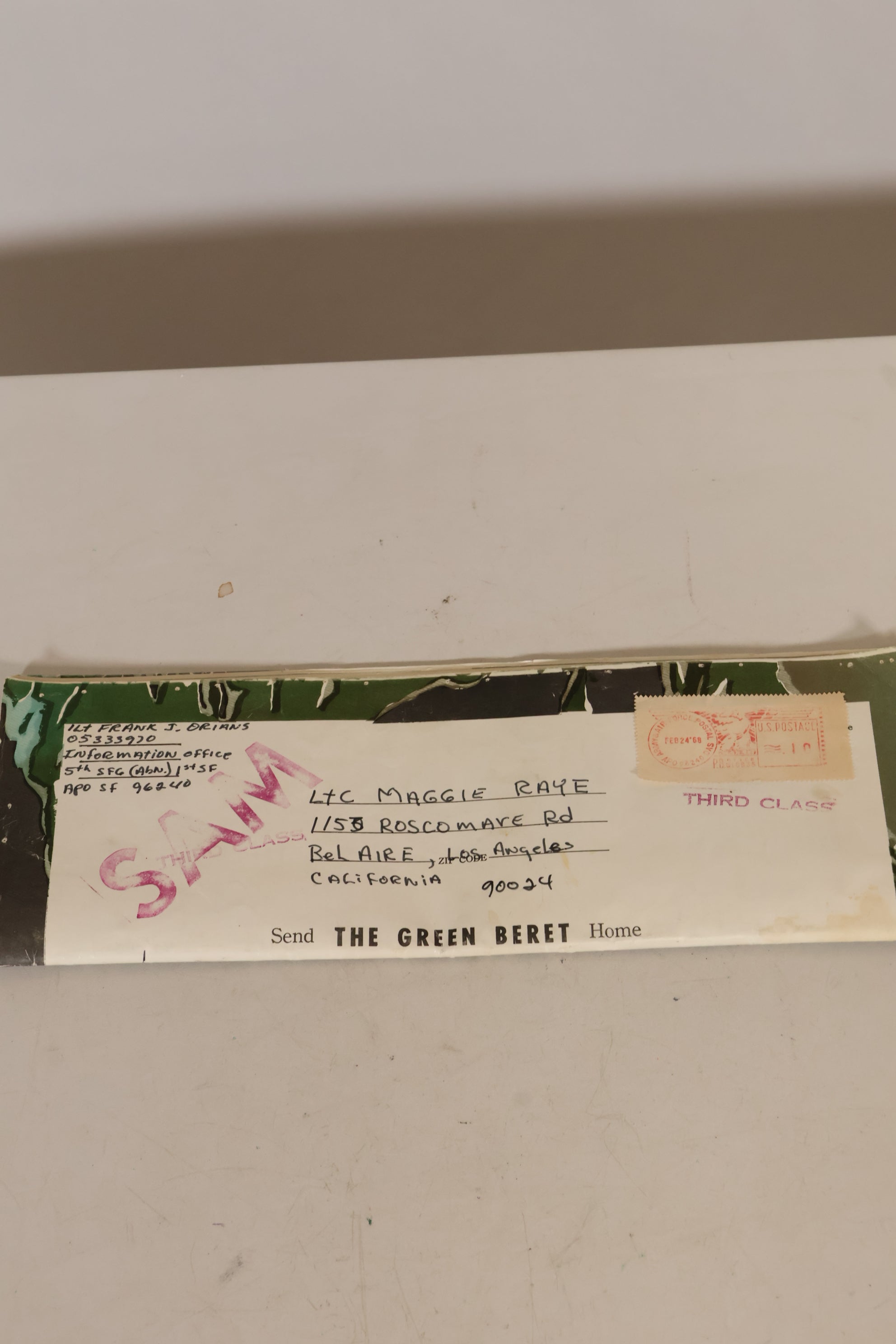 1969年契約　マーサ・レイ着用　4th Model ジャングルファティーグ　ジャケット　遺族放出品