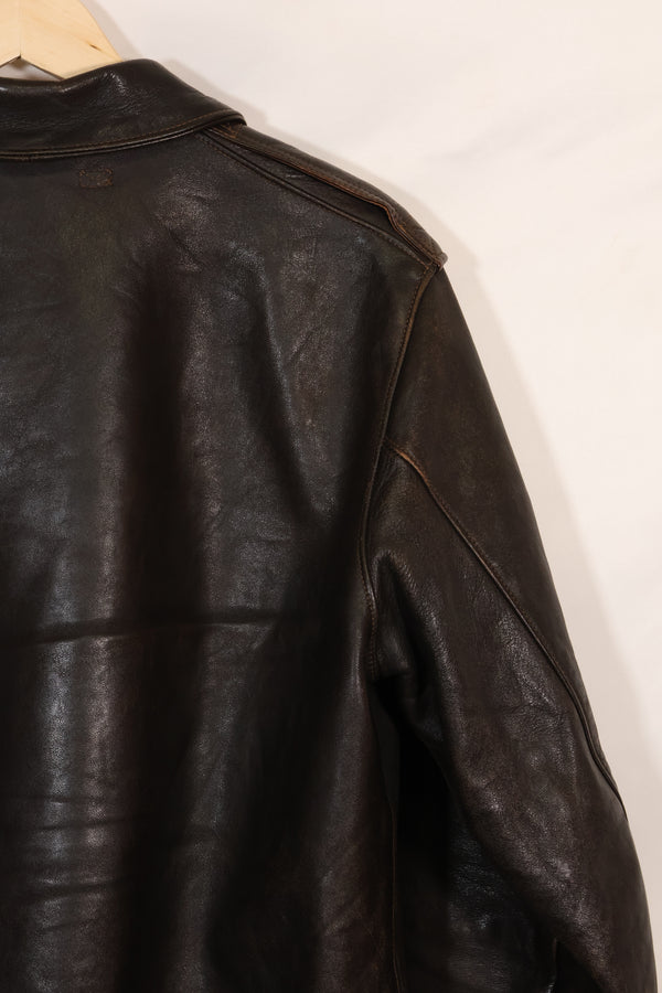 2000年代製　サイズ 44　リアルマッコイズ製　A-2 フライトジャケット　リブリペア済　中古品