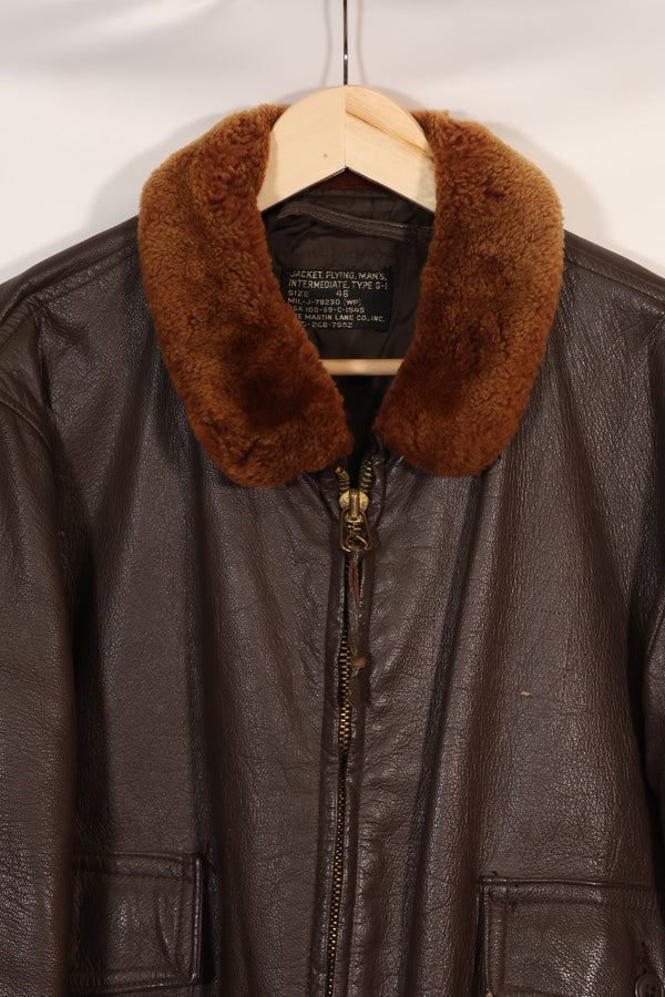 1969年契約　サイズ 46　アメリカ海軍　G-1　フライトジャケット　ヘリパイロット改造　希少個体　中古品