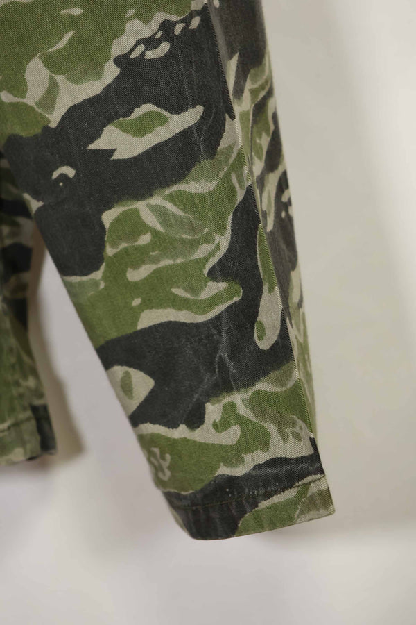 1960年代　タイガーストライプ　シャツ　CIDGパターン　特殊部隊パッチ　中古品