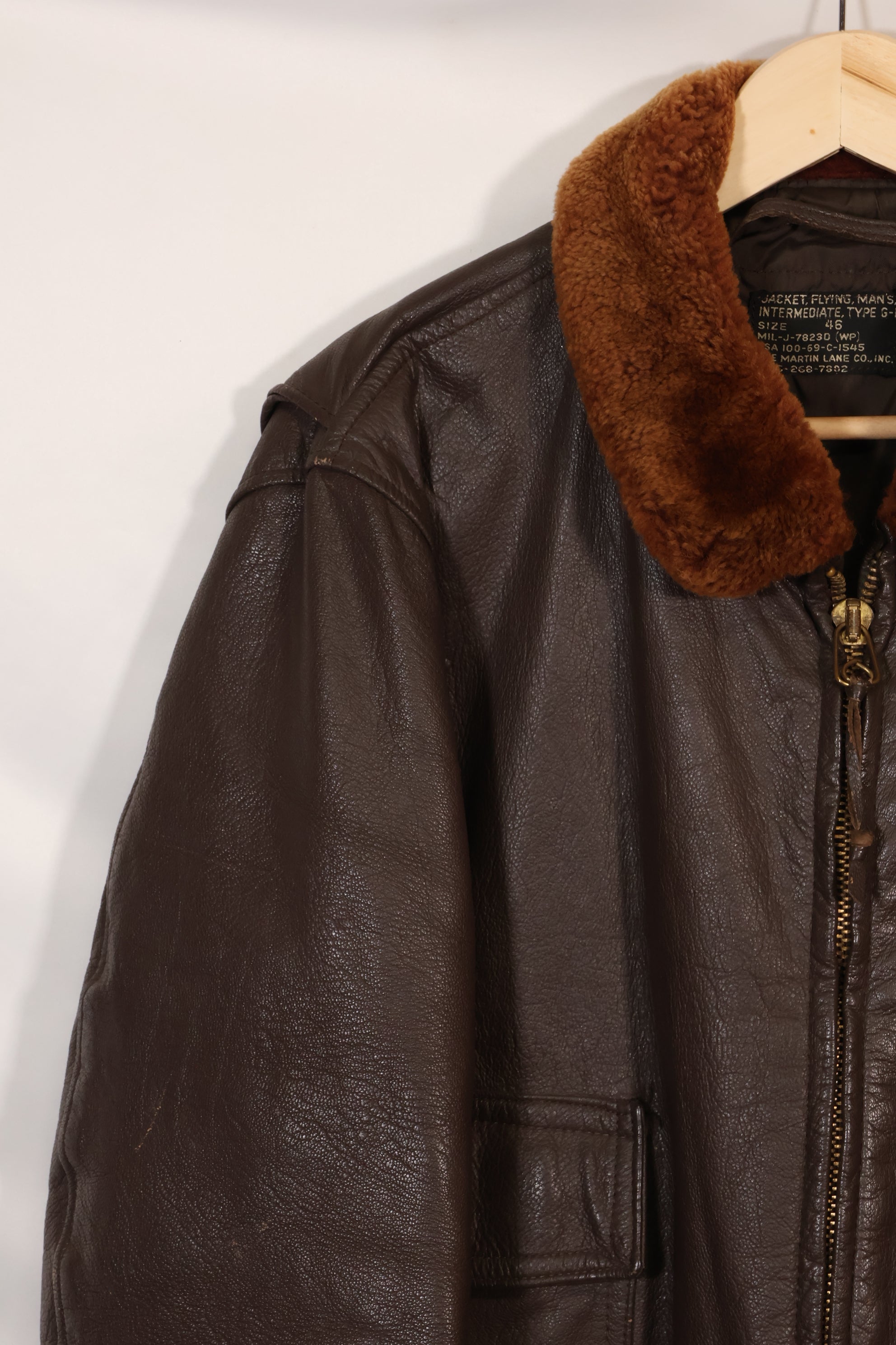 1969年契約　サイズ 46　アメリカ海軍　G-1　フライトジャケット　ヘリパイロット改造　希少個体　中古品