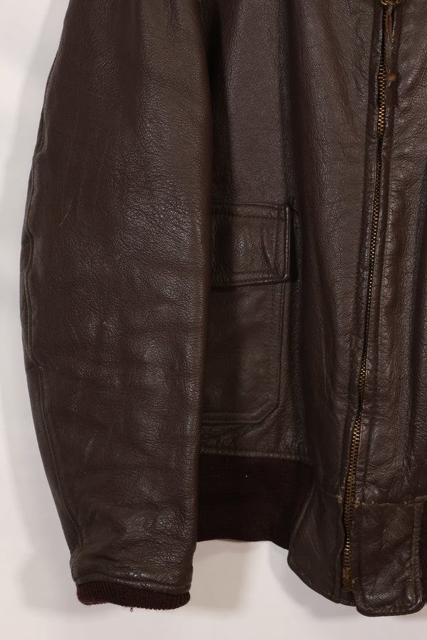 1969年契約　サイズ 46　アメリカ海軍　G-1　フライトジャケット　ヘリパイロット改造　希少個体　中古品