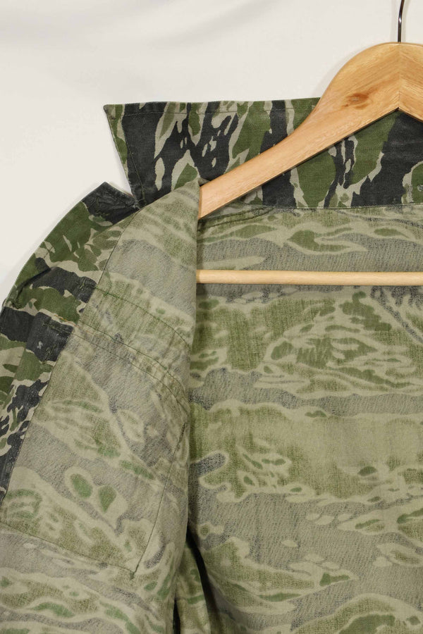 1960年代　タイガーストライプ　シャツ　CIDGパターン　特殊部隊パッチ　中古品