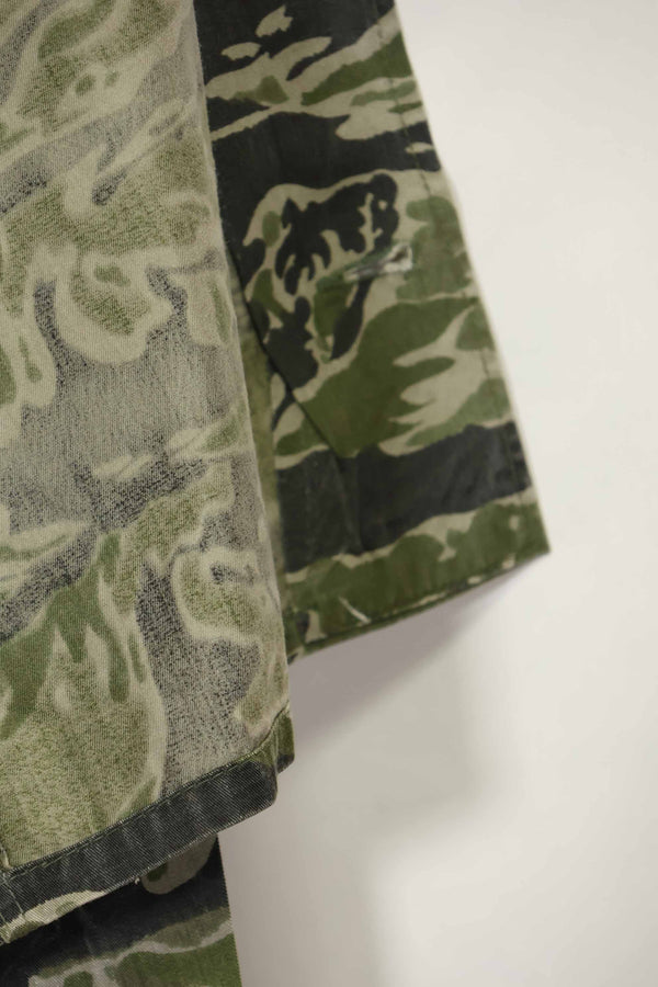 1960年代　タイガーストライプ　シャツ　CIDGパターン　特殊部隊パッチ　中古品