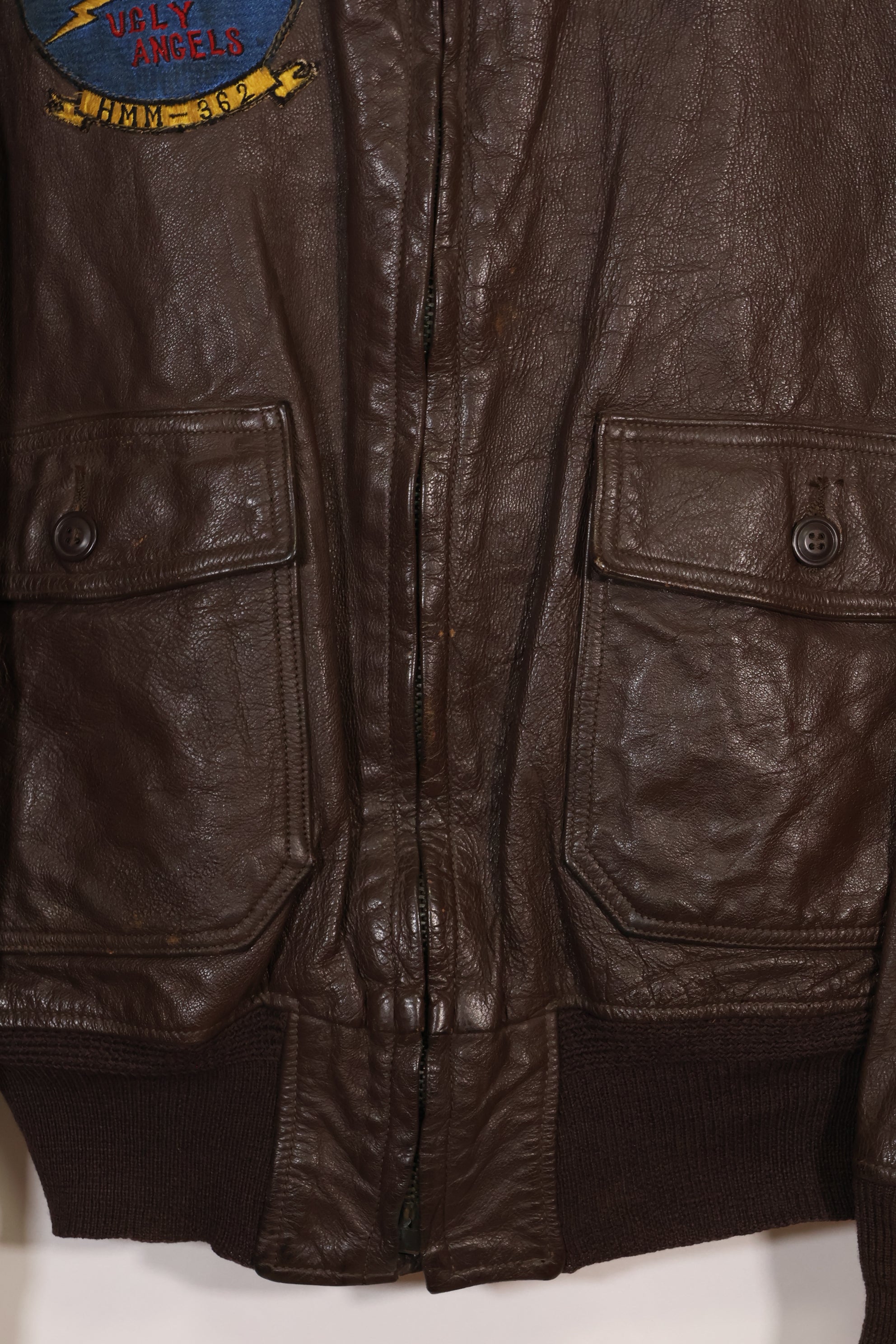 1960年代初頭ロット　サイズ 40 アメリカ海兵隊 G-1 UGLY ANGENLS フライトジャケット　中古品