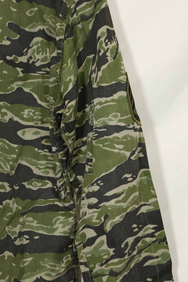 1960年代　タイガーストライプ　シャツ　CIDGパターン　特殊部隊パッチ　中古品