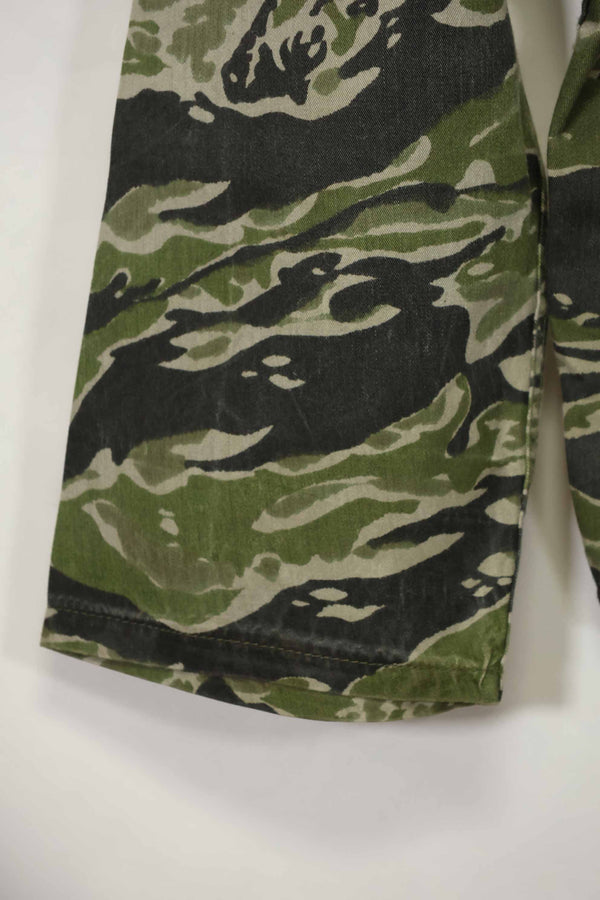 1960年代　タイガーストライプ　シャツ　CIDGパターン　特殊部隊パッチ　中古品