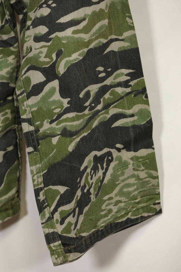 1960年代　タイガーストライプ　シャツ　CIDGパターン　特殊部隊パッチ　中古品