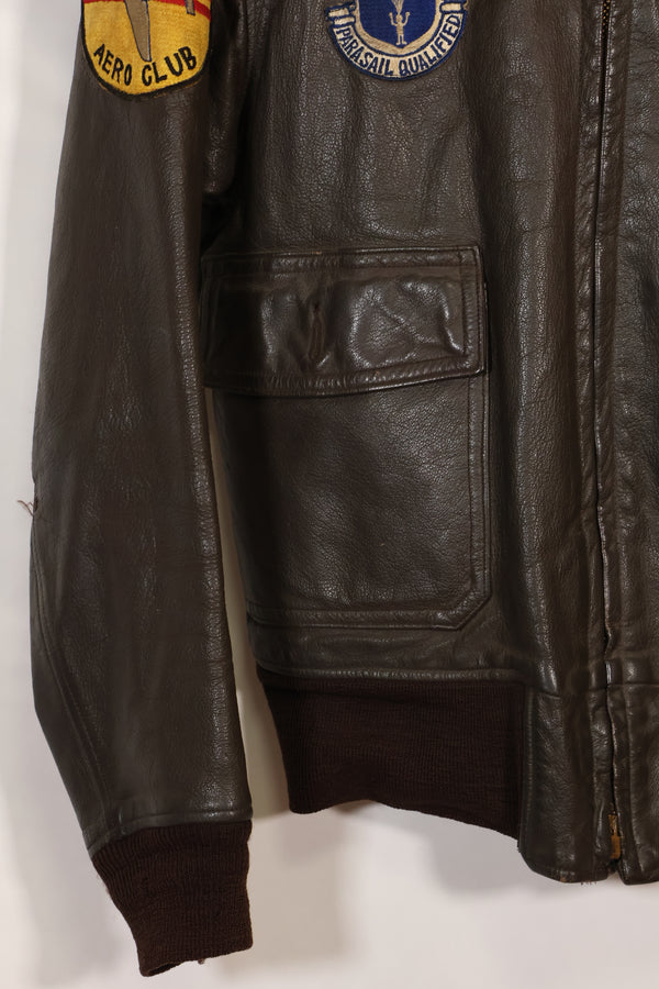 1968年契約　サイズ42 アメリカ海軍　G-1 フライトジャケット　FAIRECONRON ONE　中古品