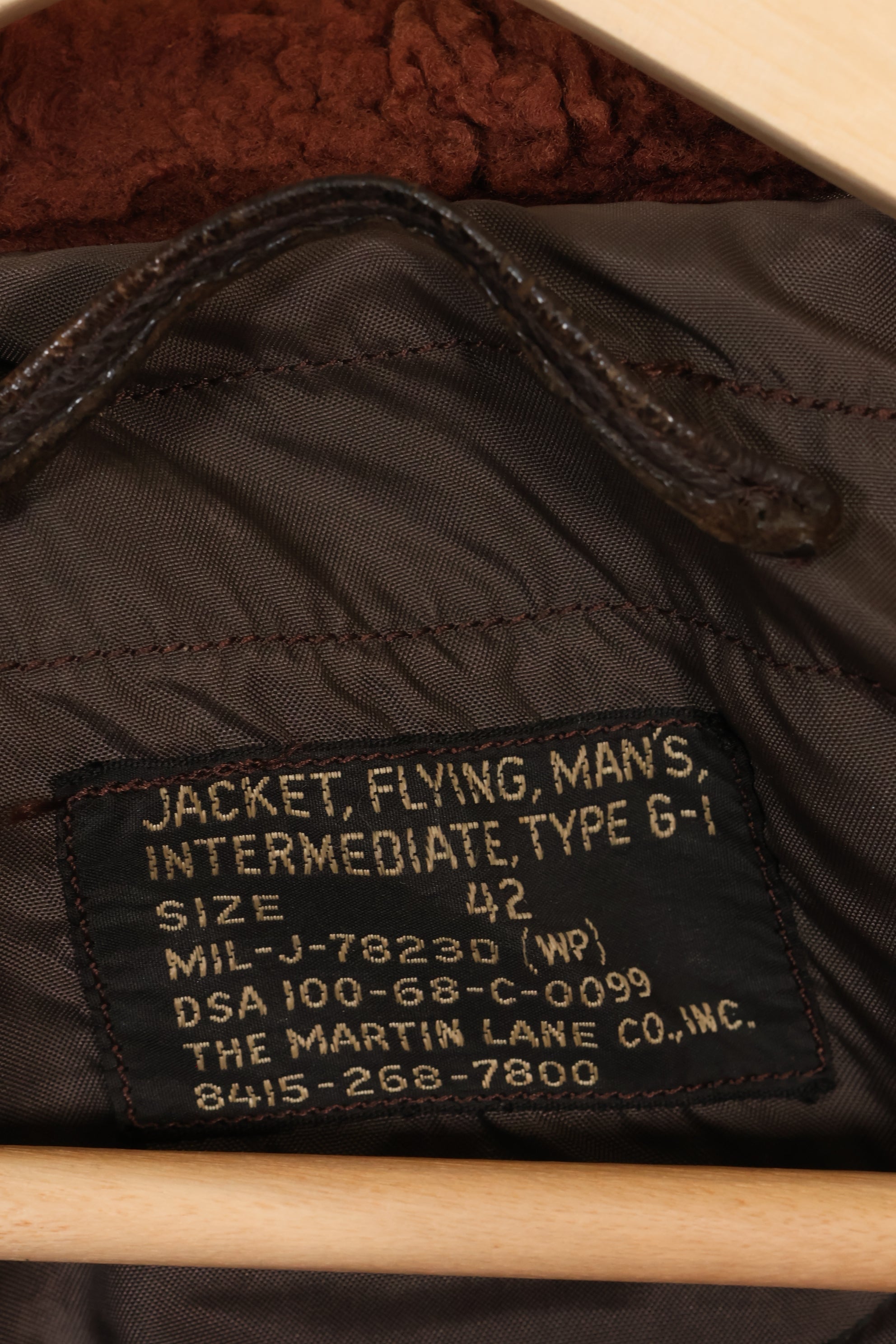 1968年契約　サイズ42 アメリカ海軍　G-1 フライトジャケット　FAIRECONRON ONE　中古品