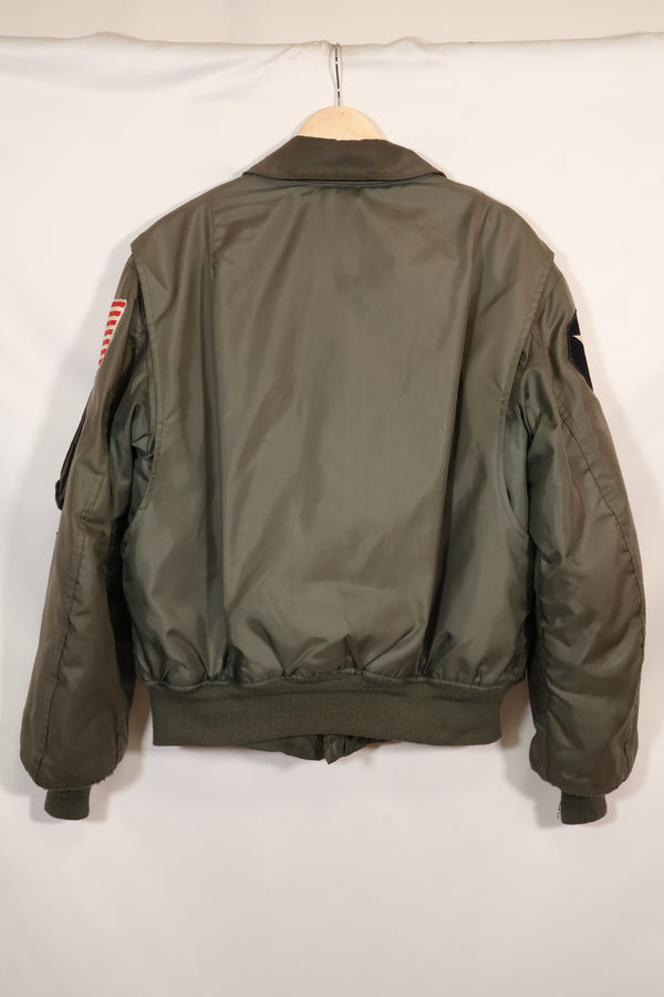 1980年契約　LARGE  USS ENTERPRISE UWC-45P フライトジャケット　個人カスタム品　中古品