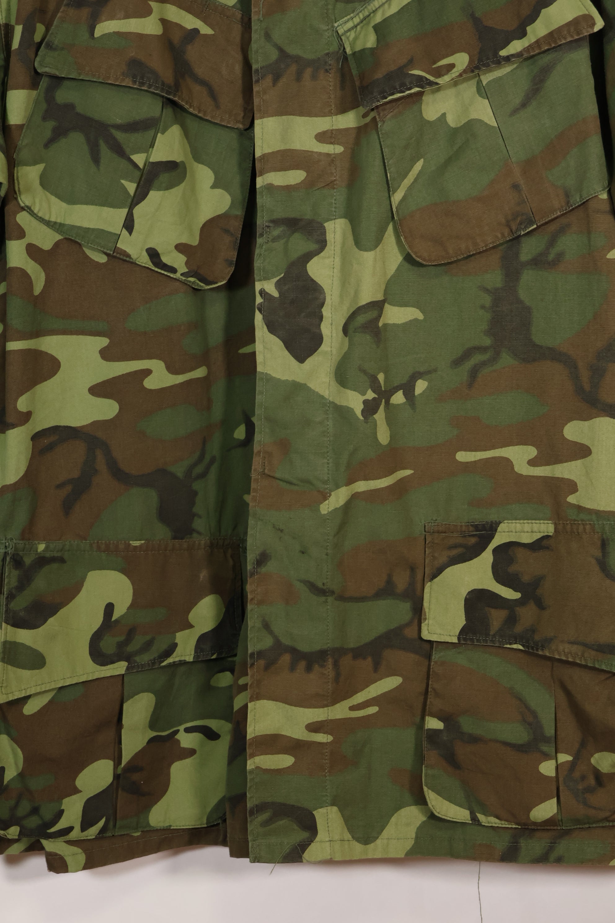 1967年頃　L-R　ノンリップストップ　初期プリント　ERDL　ファティーグジャケット　中古品